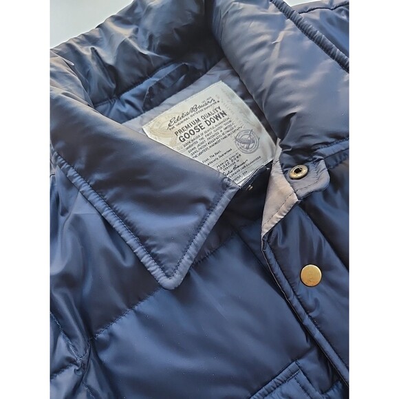 Vintage Eddie Bauer Goose Down Puffer Jacket With Snap Closure Mens L - Picture 2 of 7
